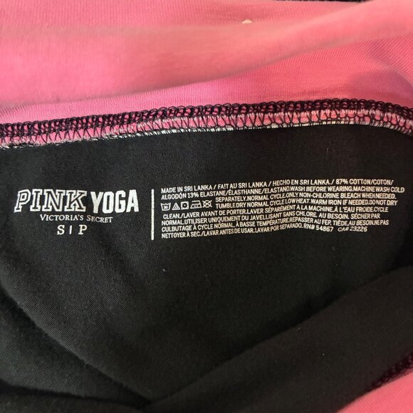 PINK Y2K Foldover Leggings Yoga Pants Small Sporty - Picture 7 of 8